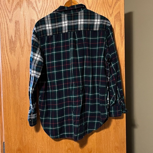 GAP Navy and Green Plaid Shirt - Picture 8 of 9